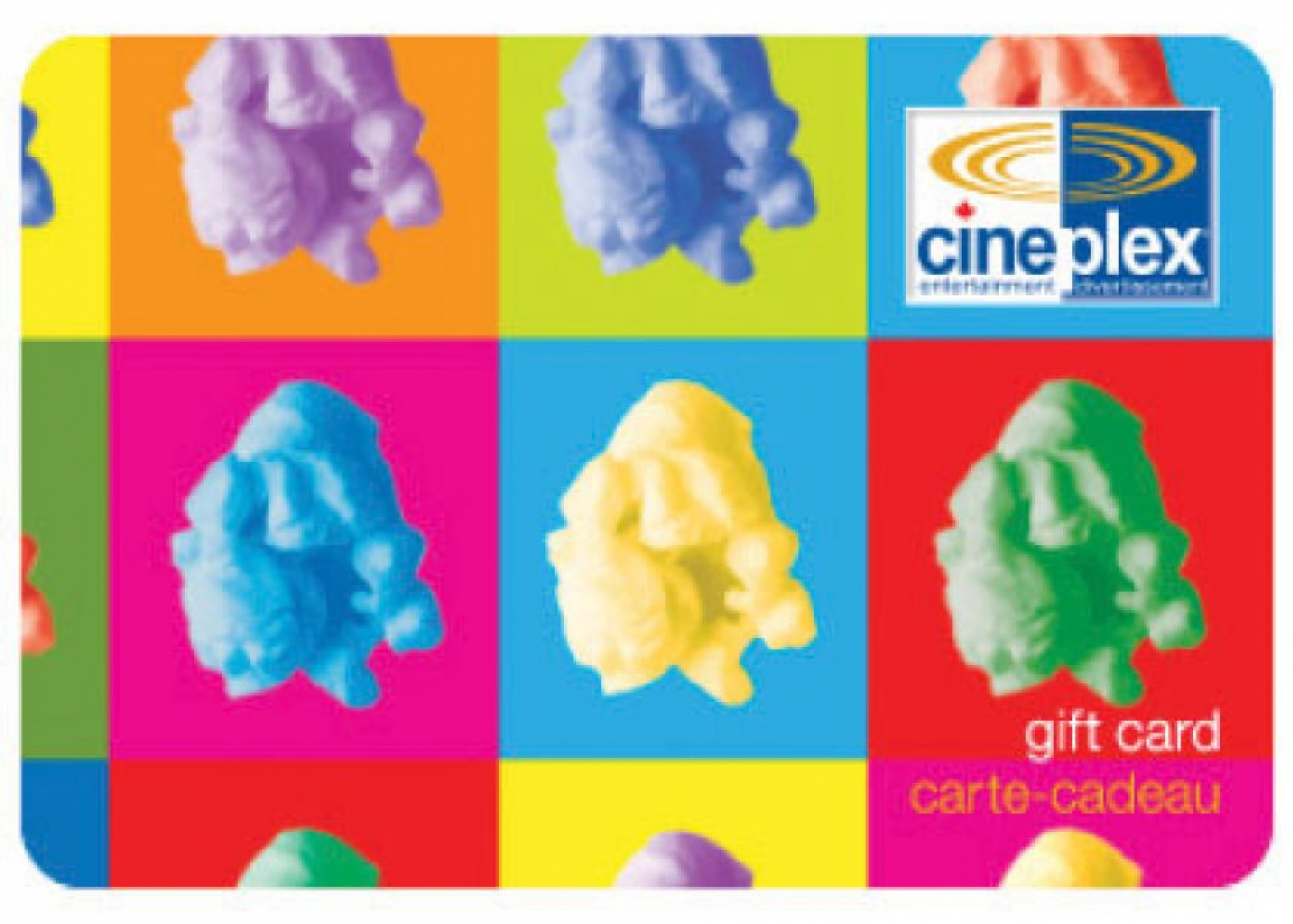 Cineplex Odeon Gift Card $50